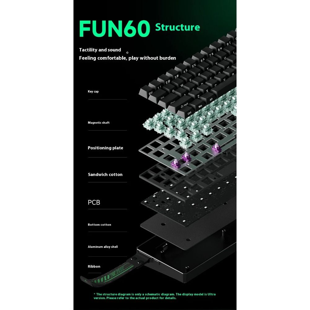 AKKO Игровая клавиатура AKKO-FUN60-Ultra, черный купить на OZON по ...