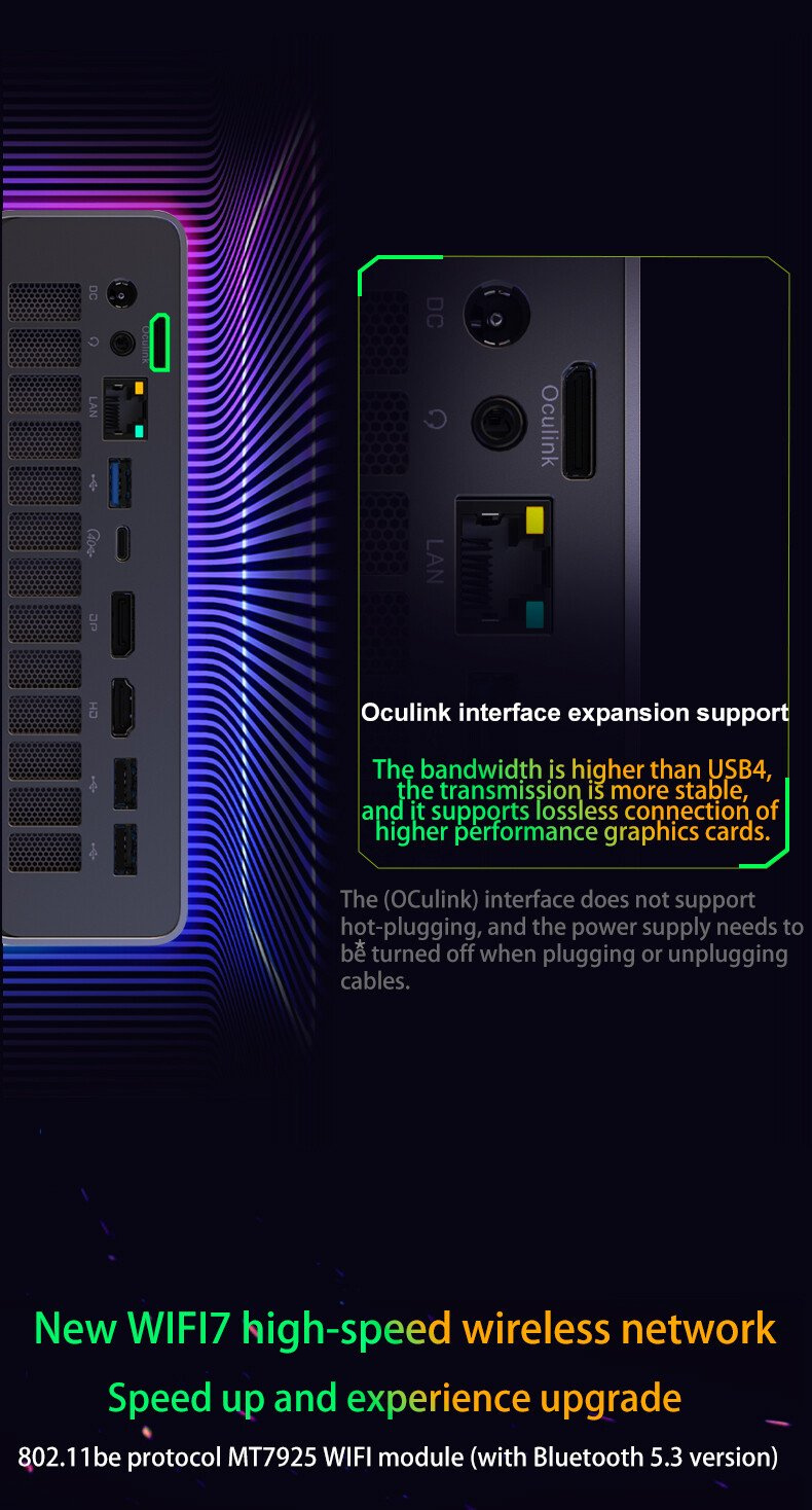 Мини-ПК (AMD Ryzen Al Max+ 395, RAM 128 ГБ, AMD Radeon 8060S, Windows ...