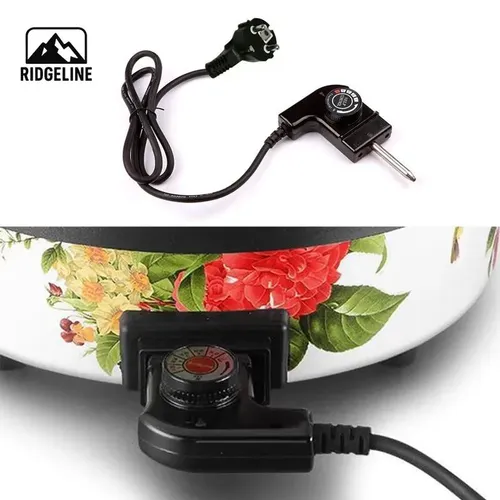 Сетевой шнур с вилкой стандарта ЕС с автоматическим регулятором для электрической сковороды