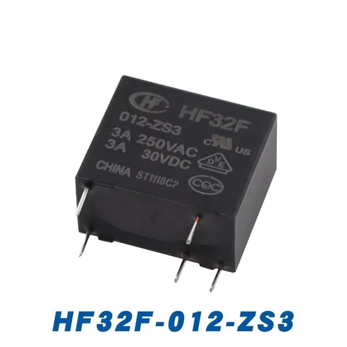 Реле мощности HF32F-012-ZS3 5 контактов 3А (1НО + 1НЗ) 5VDC DIP-корпус