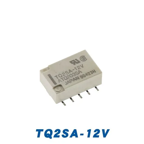 Реле TQ2SA-12V 10 пинов 1А 2 размыкающих + 2 замыкающих контакта