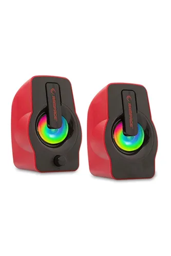 Колонки компьютерные Rampage RMS-G7, RGB подсветка, 6 Вт