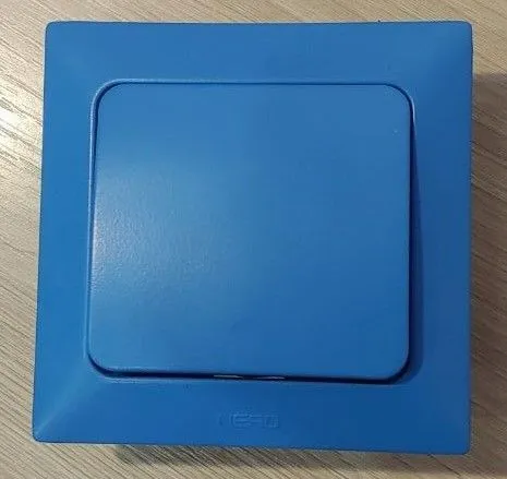 Выключатель синий (синего цвета) одноклавишный NE-AD 93-126-01