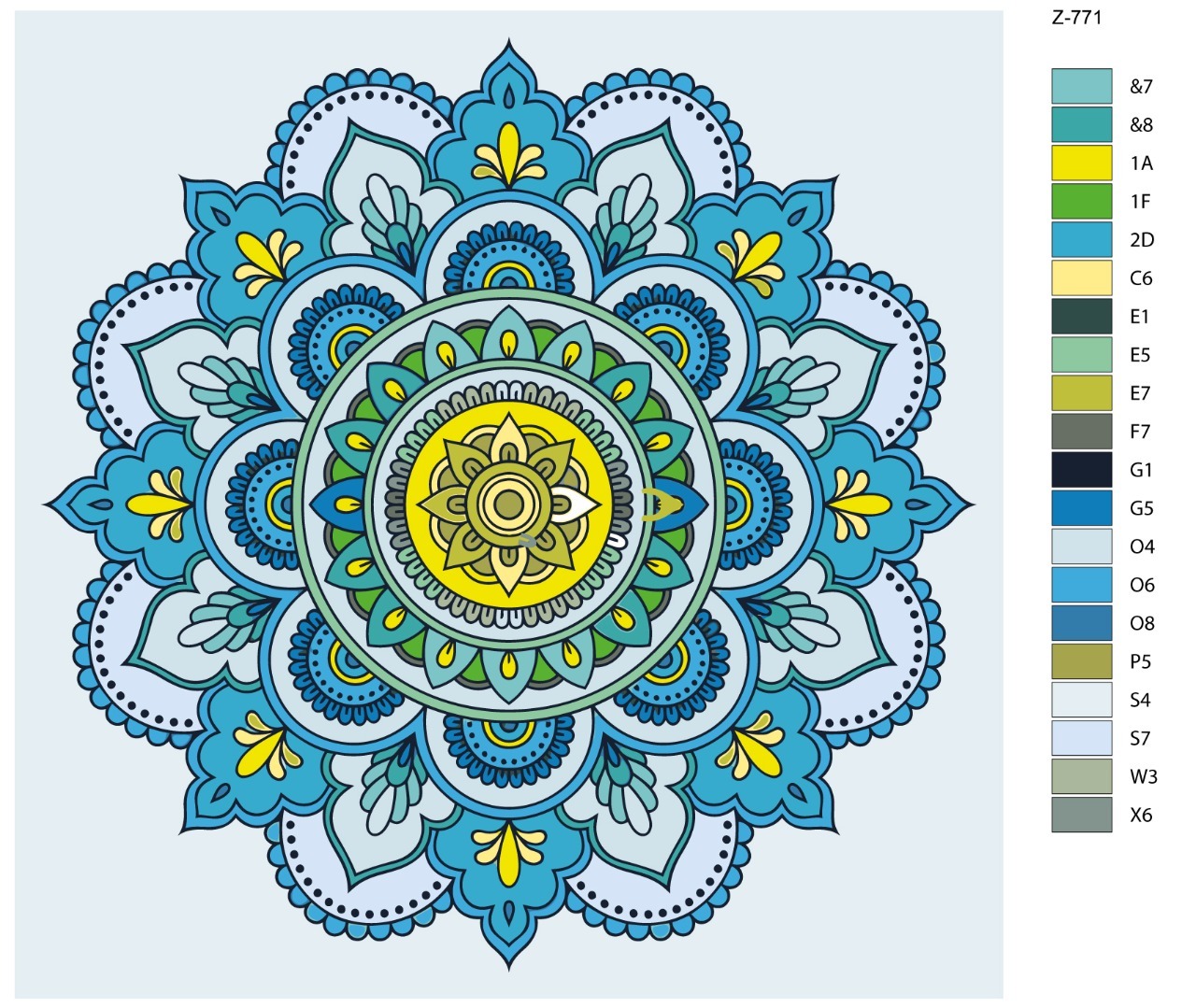 Картина по номерам Z-771 