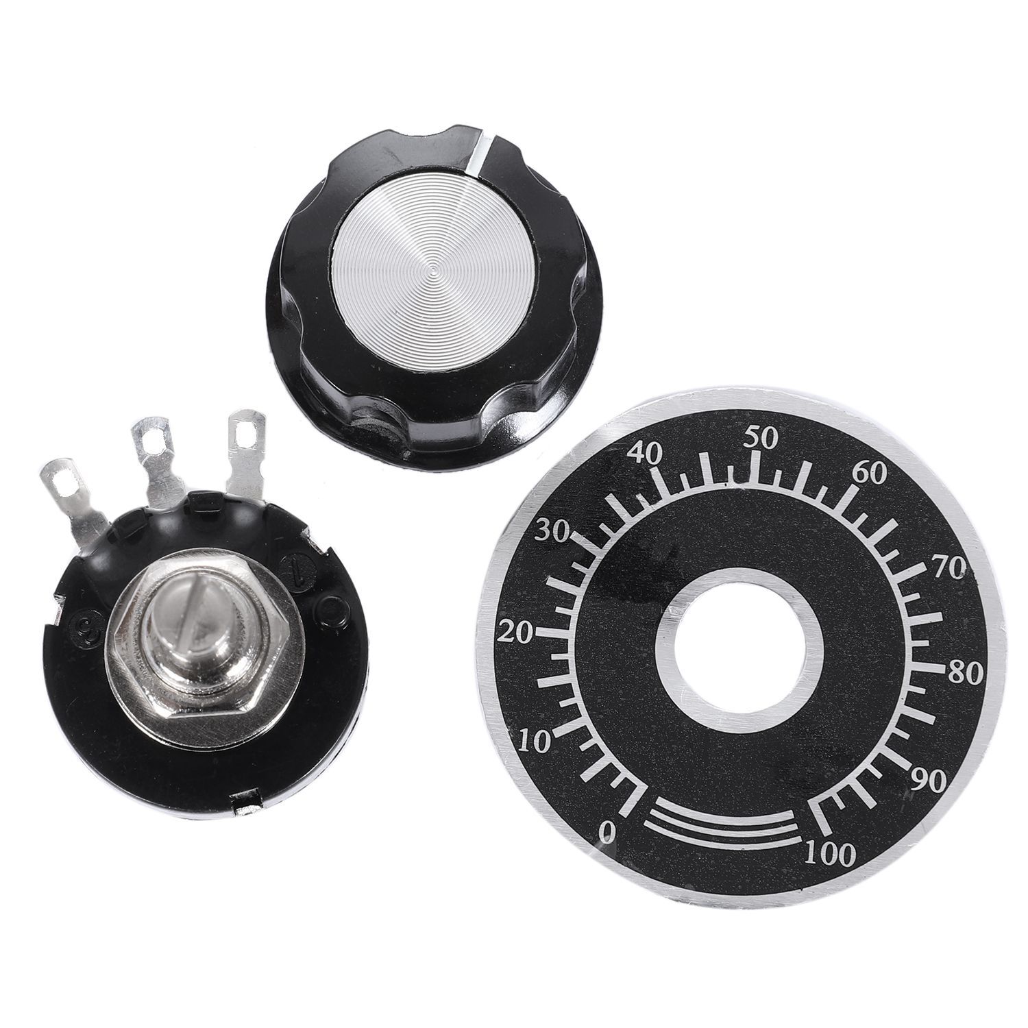 Поворотныйпотенциометрсручкойдиаметра,RV24YN20SB5025кОм