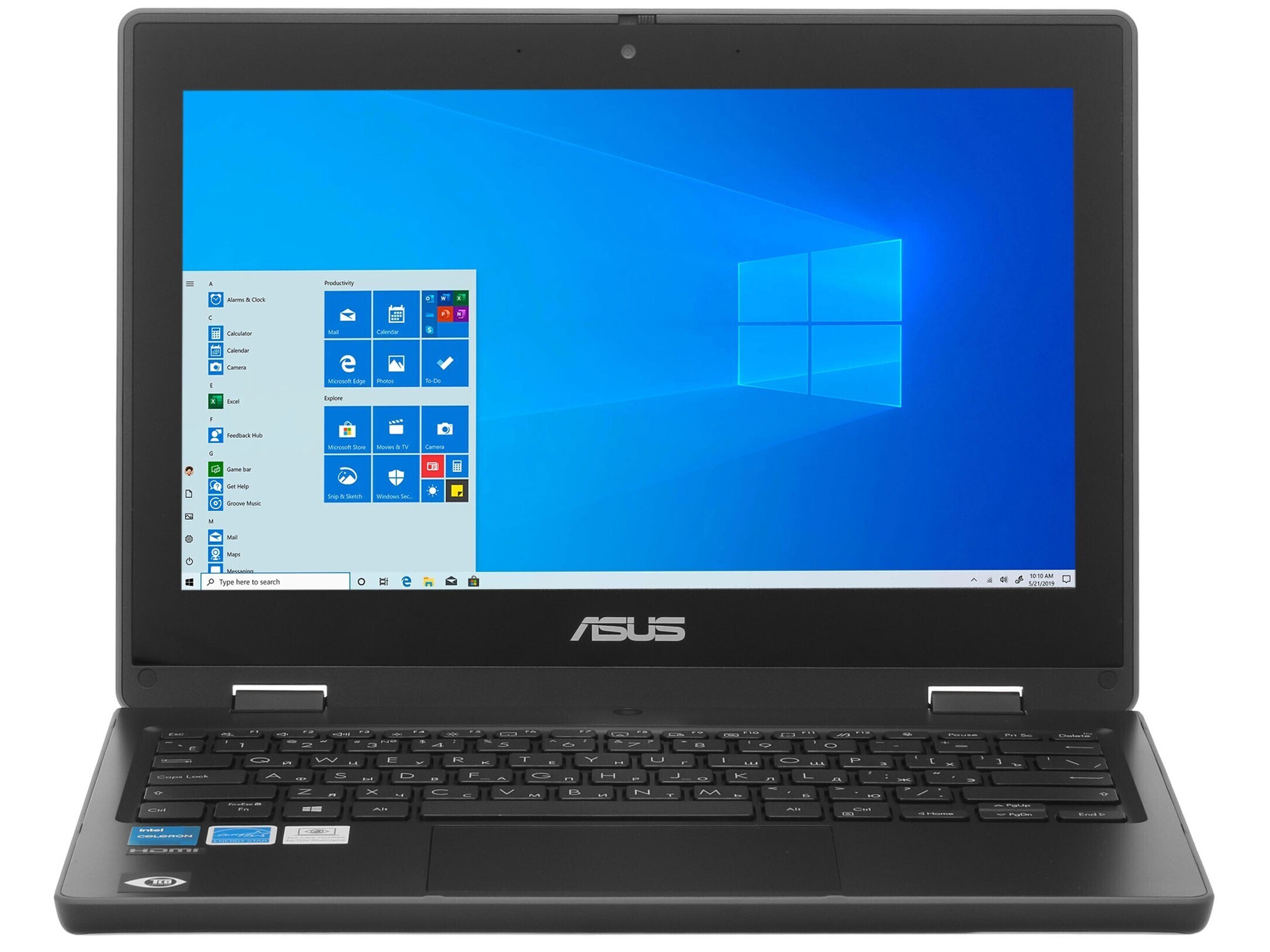 ASUS ExpertBook R11 BR1100FKA-BP0573RA - Pc portable 11,6 - Celeron N4500 - 4 Go RAM - 128 Go eMMC Pas Cher La Réunion | Bureau Vallée