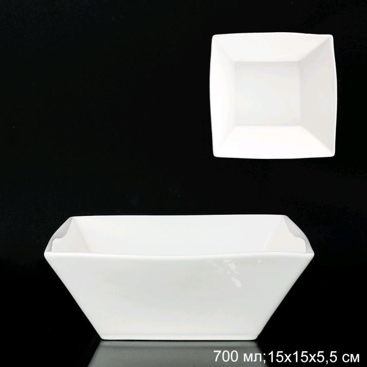Салатник WHITE LILY, 700 мл, диаметр 15 см, фарфор