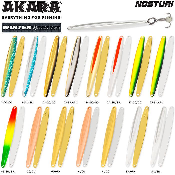 Блесна зим. Akara Ice Nosturi 60 6 гр. Ni/Go