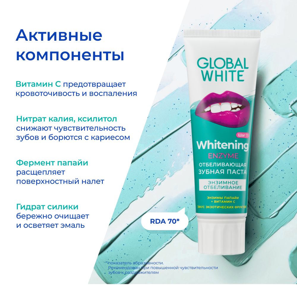 Зубные пасты, гели, порошки Global White купить в интернет-магазине mupbtibataysk.ru