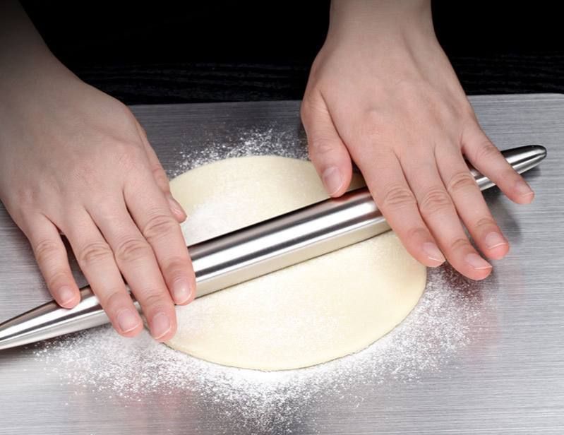 Тест для нержавейки. Stick Dough. Deep-Fried Dough Sticks rolled in a thin Pancake.