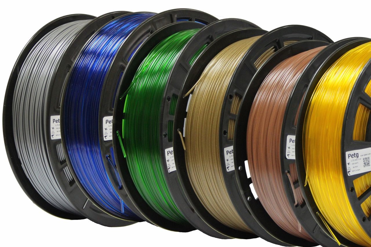 Пластик для 3d-принтера , "Star Plast",PetG Glitter(красное золото ), 1 ...