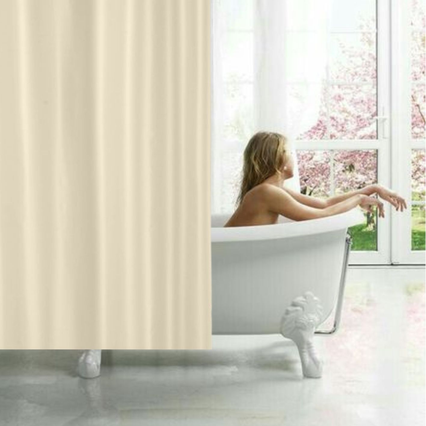 Как сделать дырки в шторе для ванной