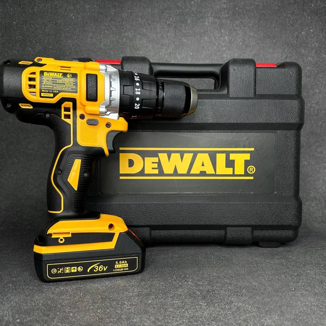 Дрель-шуруповерт DeWalt Девольт 36 В, От аккумулятора - купить по ...