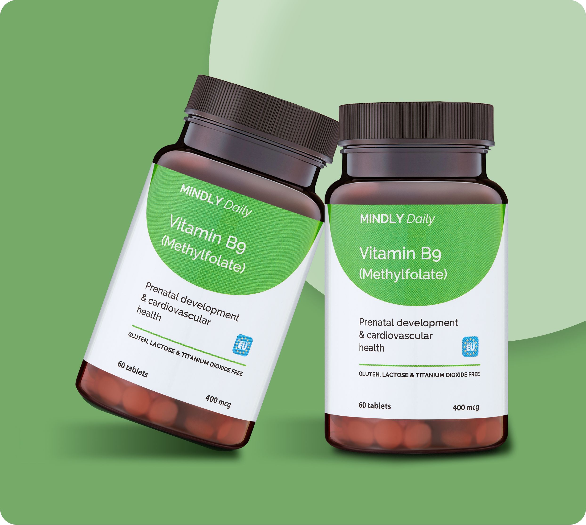 Витаминный комплекс MINDLY Daily Vitamin B9 Methylfolate, Витамин ...