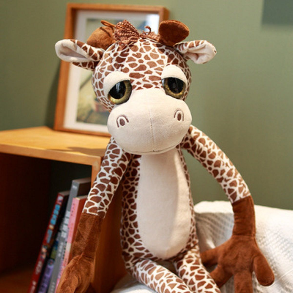 Мягкая игрушка «Жирафик Жан с книгой», 15 см