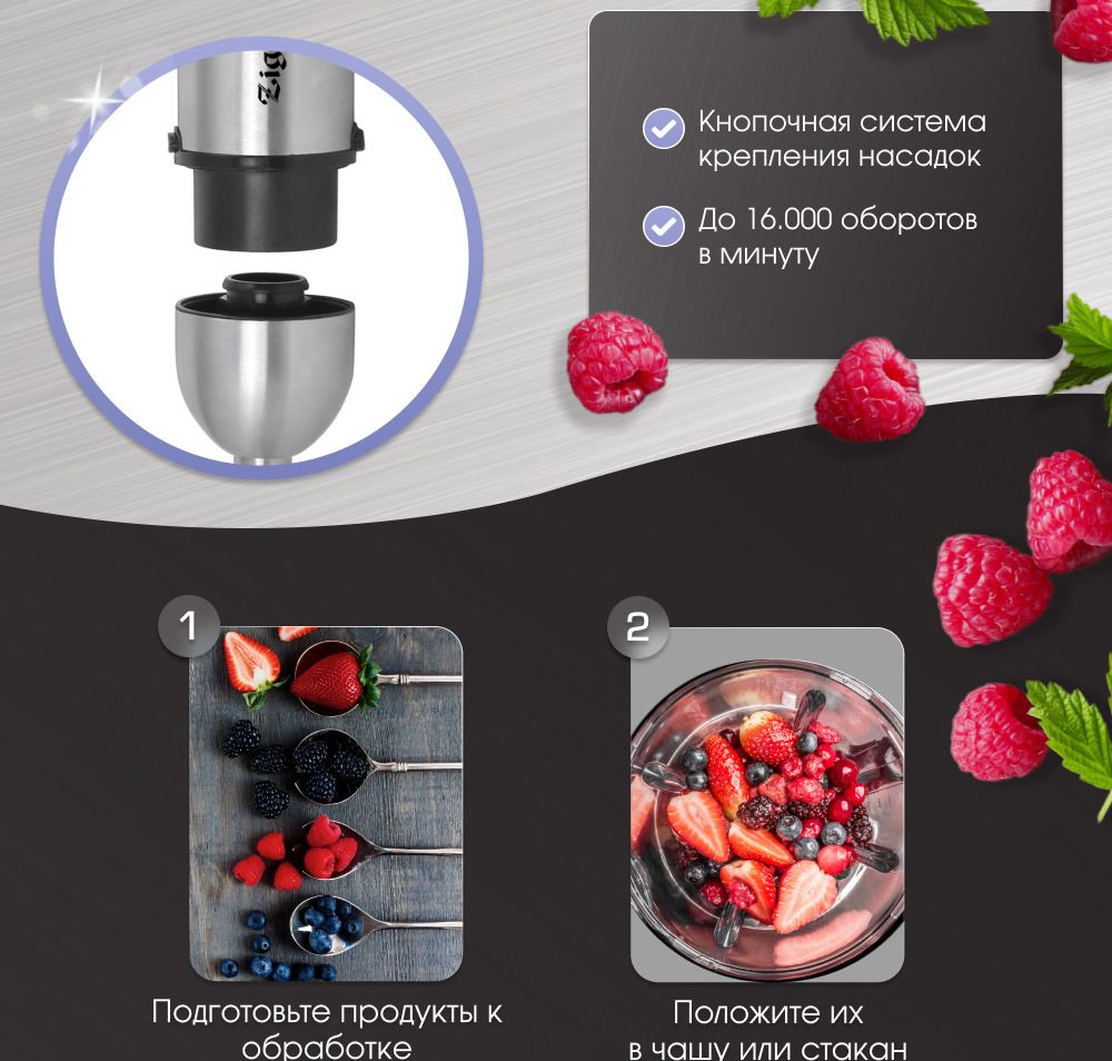 Блендер Zigmund & Shtain BH-344 M купить по низкой цене с доставкой в ...