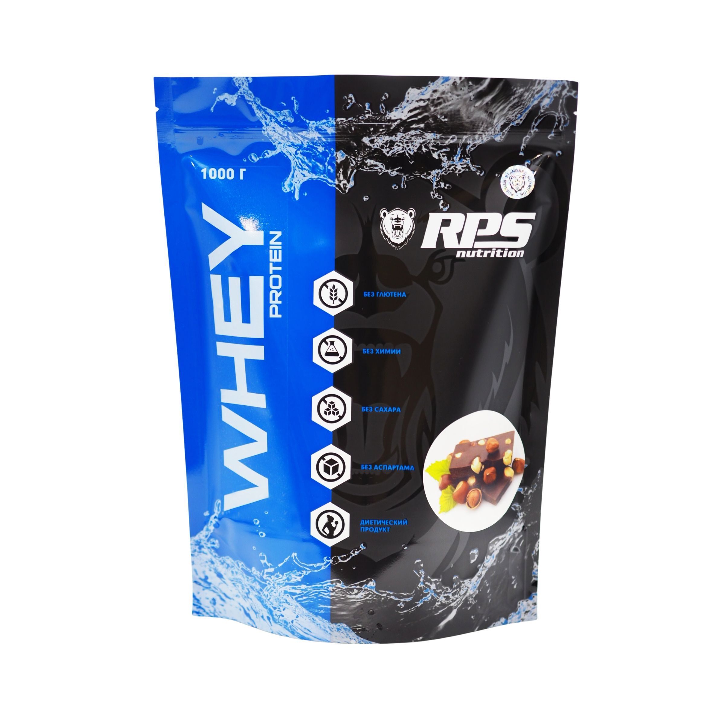 RPS Nutrition Whey Protein 1000 грамм, протеин сывороточный, орехи в ...