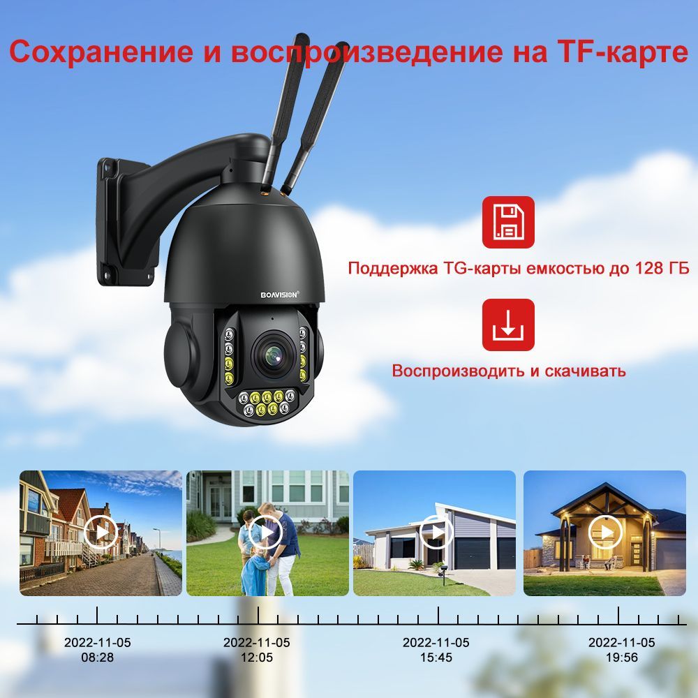 Камера видеонаблюдения BOAVISION YG-B4G93AR-800 3840×2160 4K - купить по  низким ценам в интернет-магазине OZON (1229892326)