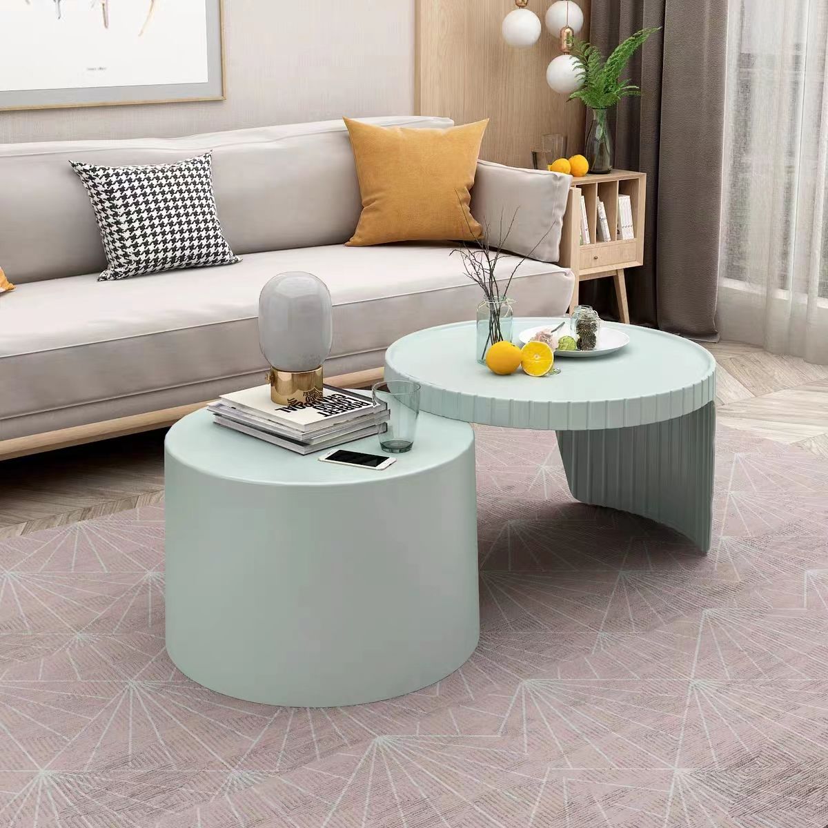 Комплект журнальных столиков CJ0004 60 x 60 x 47 см - купить по ...