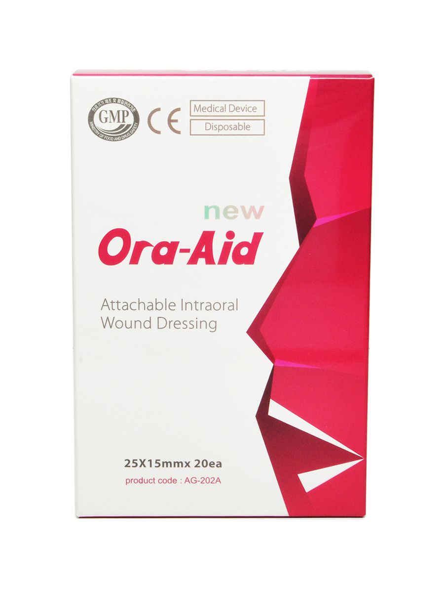 Заживляющий пластырь для слизистой рта ORA-AID, 25*15 мм, 20 шт ...