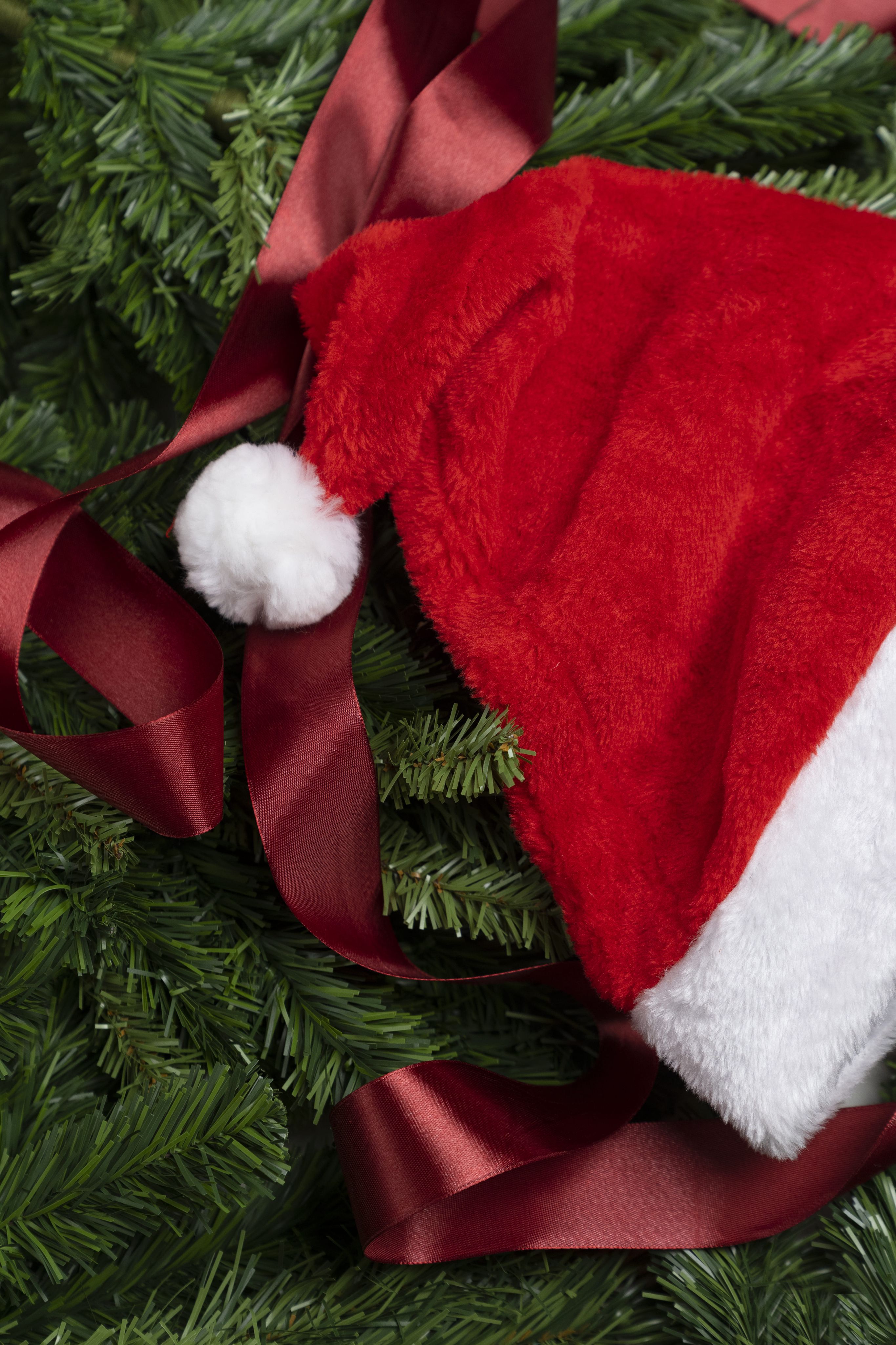 Новогодняя шапка деда мороза синяя меховая - купить по доступным ценам ...