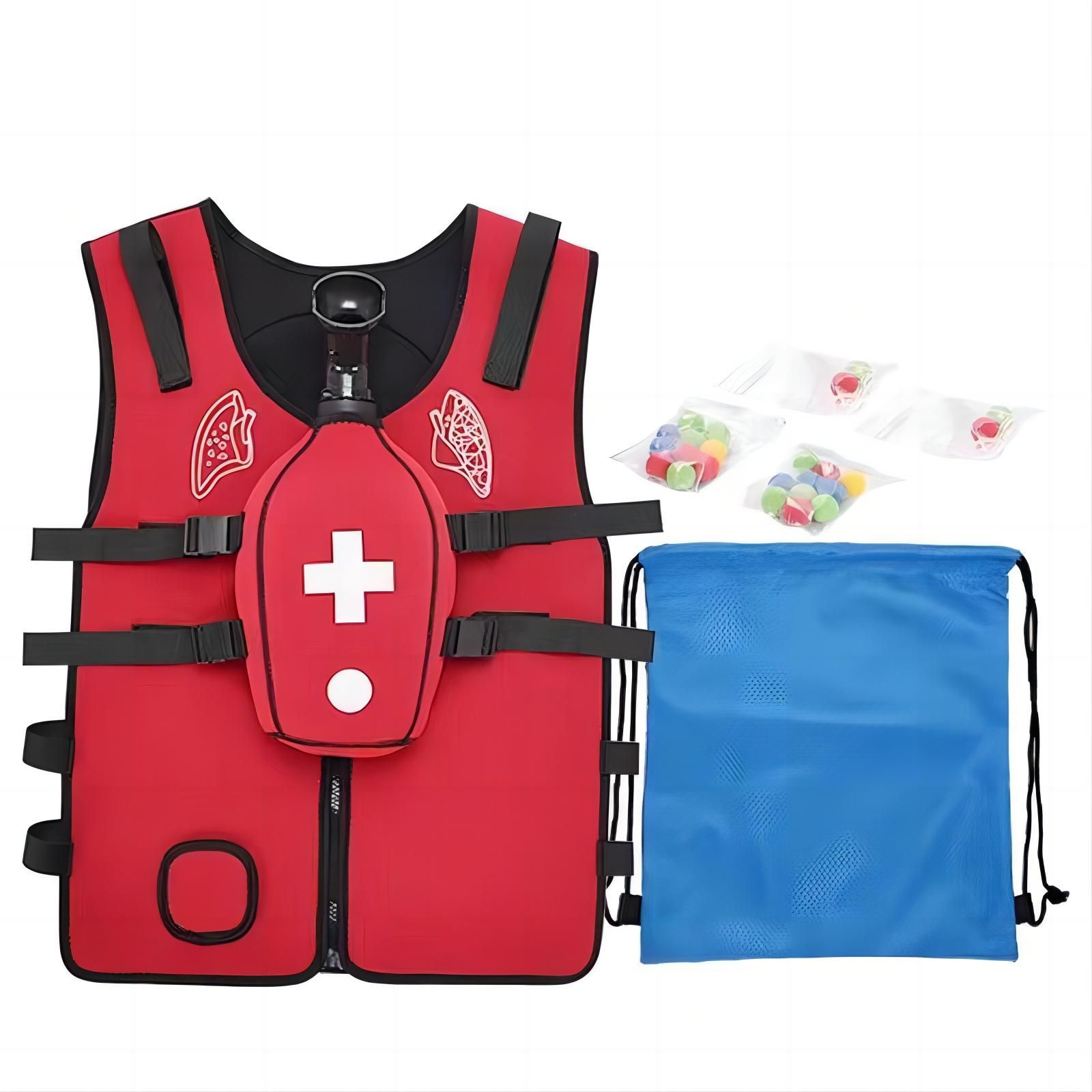 Тренировочный жилет для отработки приема Геймлиха Act+Fast, красный ...