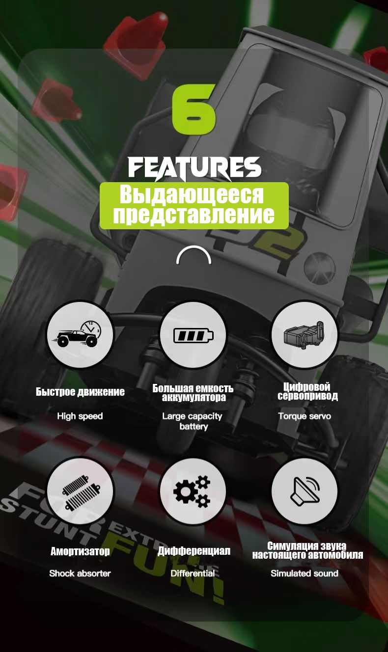 Радиоуправляемый трехколесный велосипед RC 1:16/машина на ...