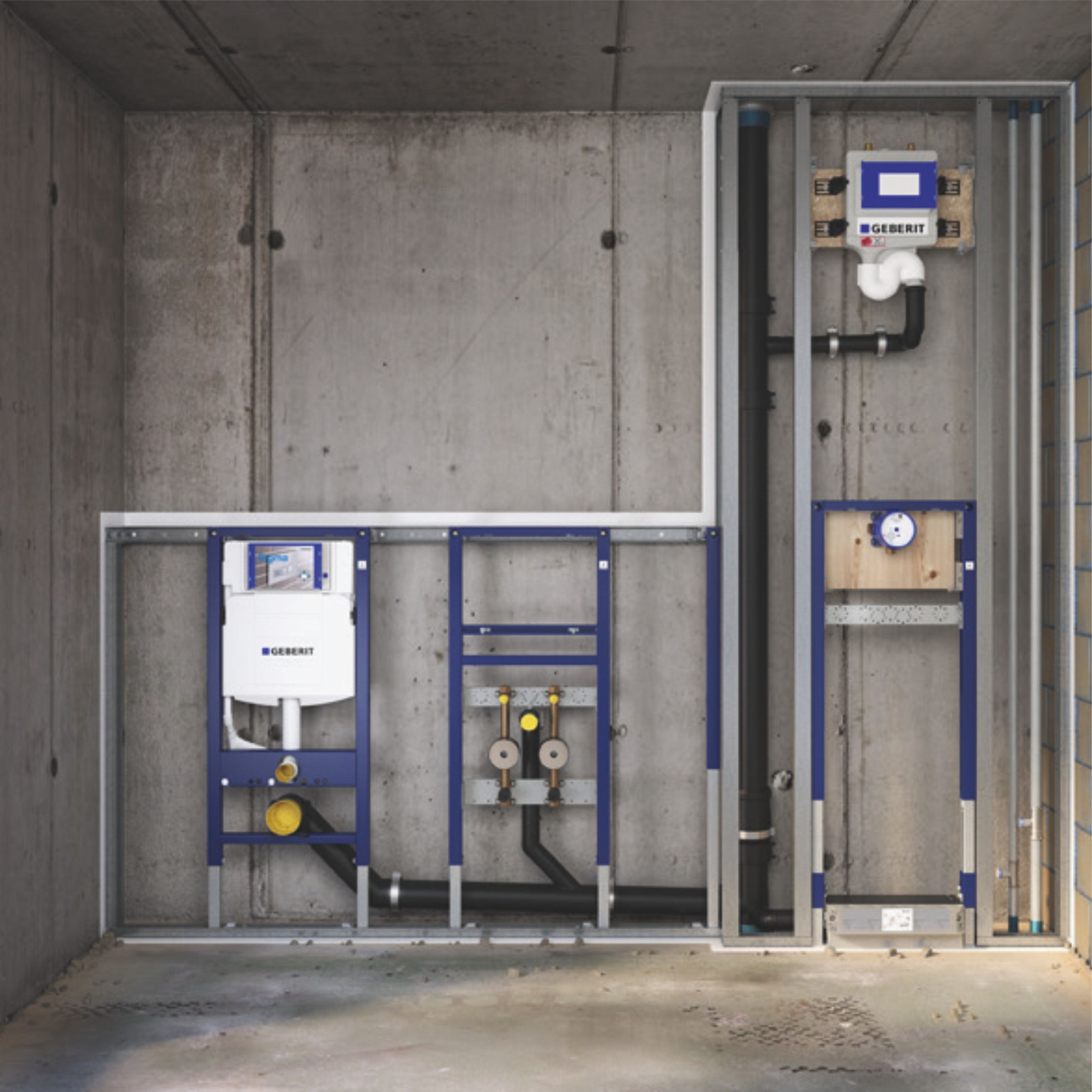 Хомут Geberit - 110, 2 шт., Оцинкованная сталь, Вспененная резина EPDM ...