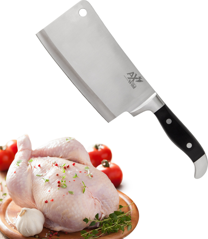 Купить AxWild Поварской кованый нож-топорик 15 см, Германия по низкой ...