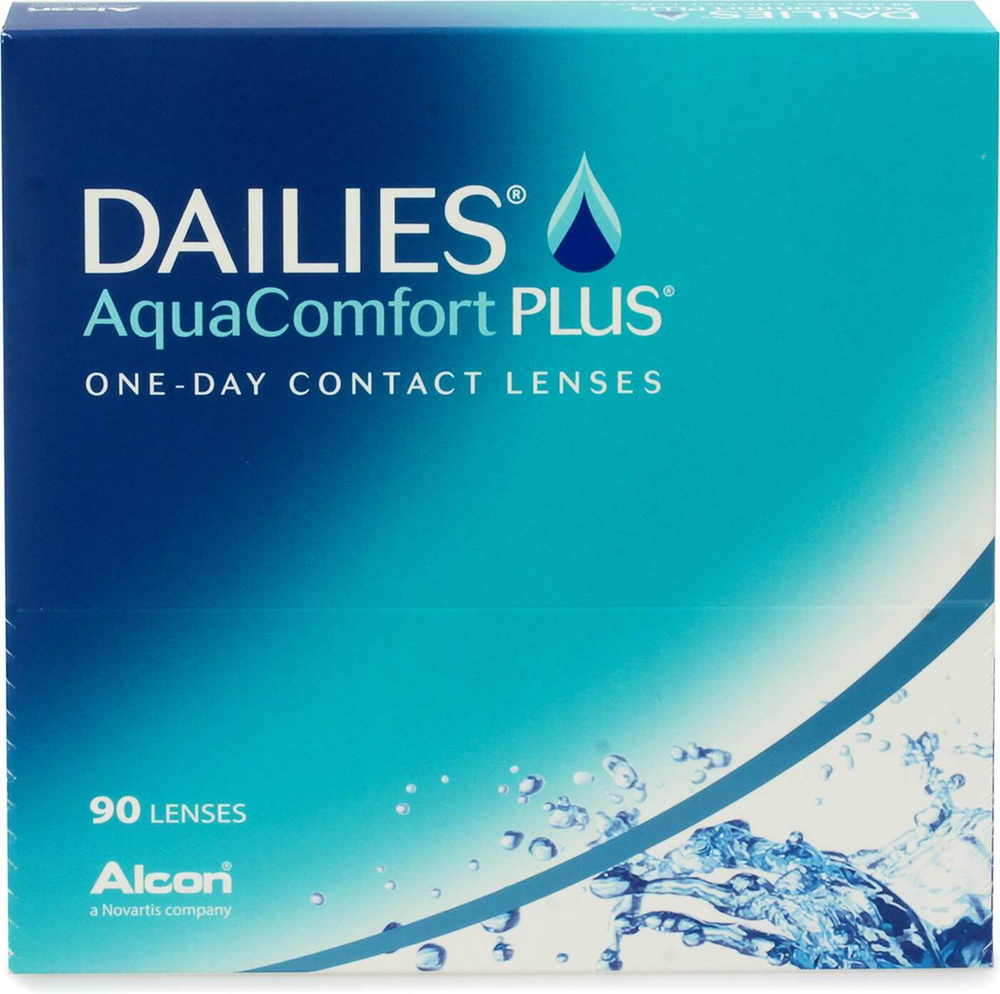 Dailies AquaComfort Plus , однодневные линзы , 90 шт +1.25 Радиус кривизны 8.7  #1