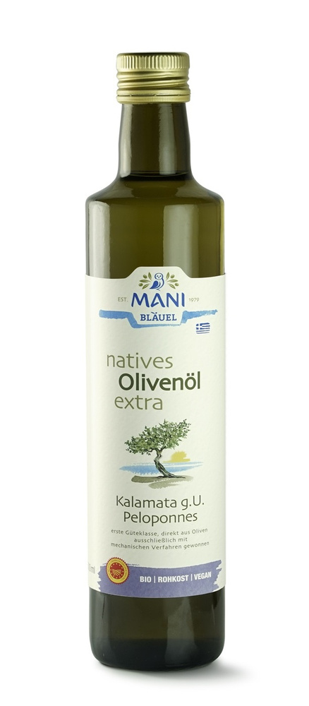 MANI Оливковое масло Extra Virgin, Kalamata g.U., Peloponnes, 500мл #1