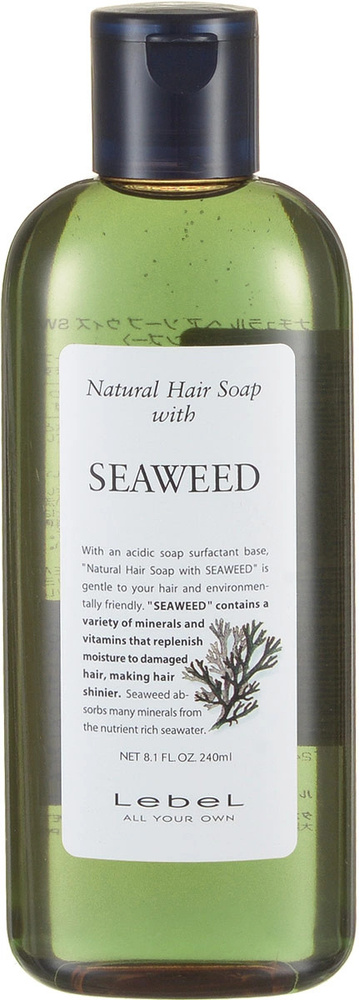 Lebel Natural Hair Soap Seaweed Шампунь с морскими водорослями, 240 мл #1