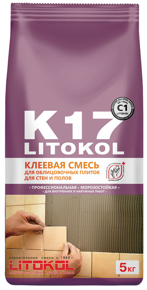 LITOKOL Клей для плитки LITOКOL K17 5 кг #1