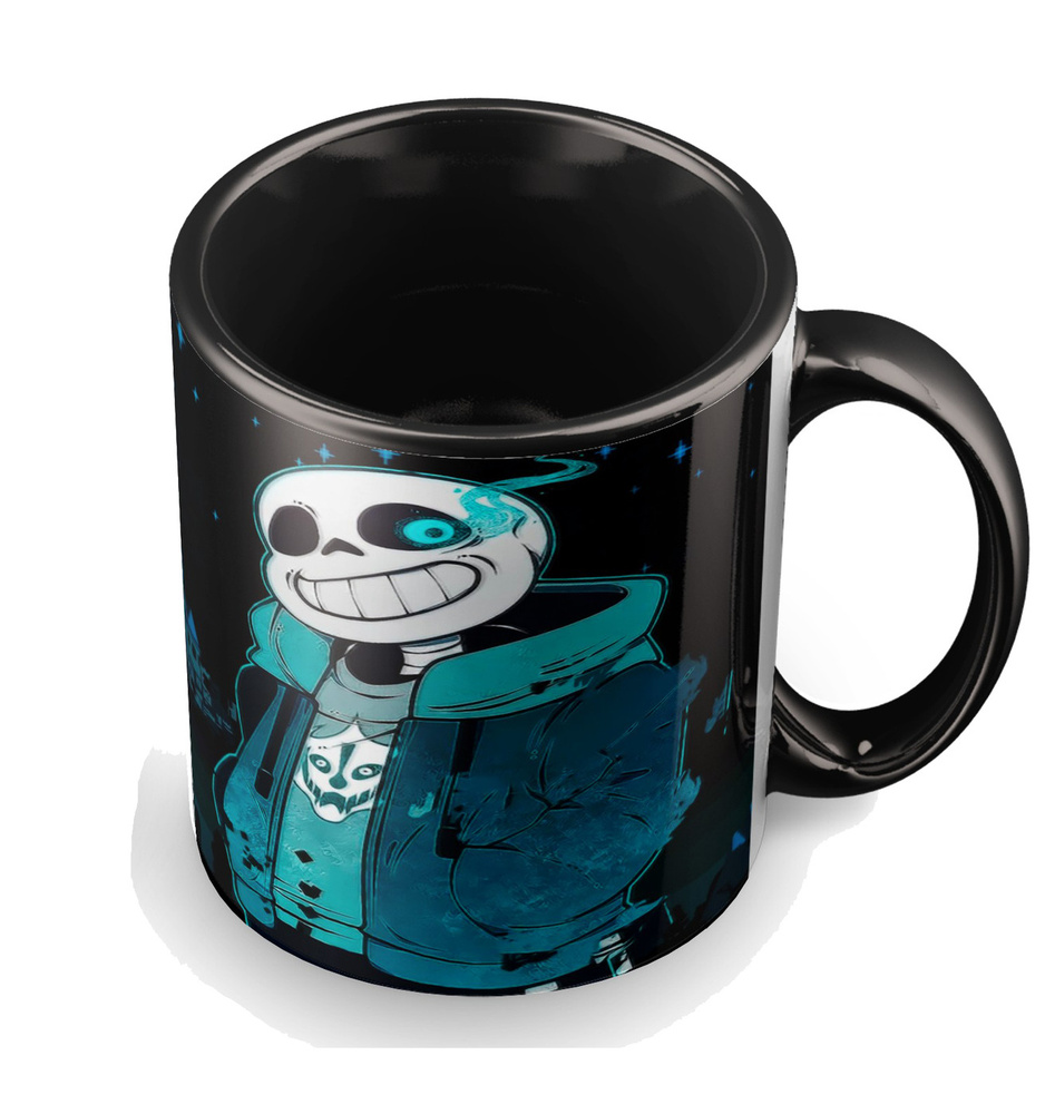 Кружка "Undertale Sans (андертейл, санс, папирус) 1-1", 350 мл, 1 шт #1