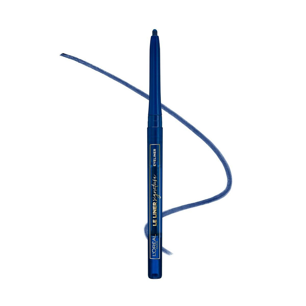 L'Oreal Paris Le Liner Signature Автоматический карандаш для глаз, тон №02 Синий деним  #1