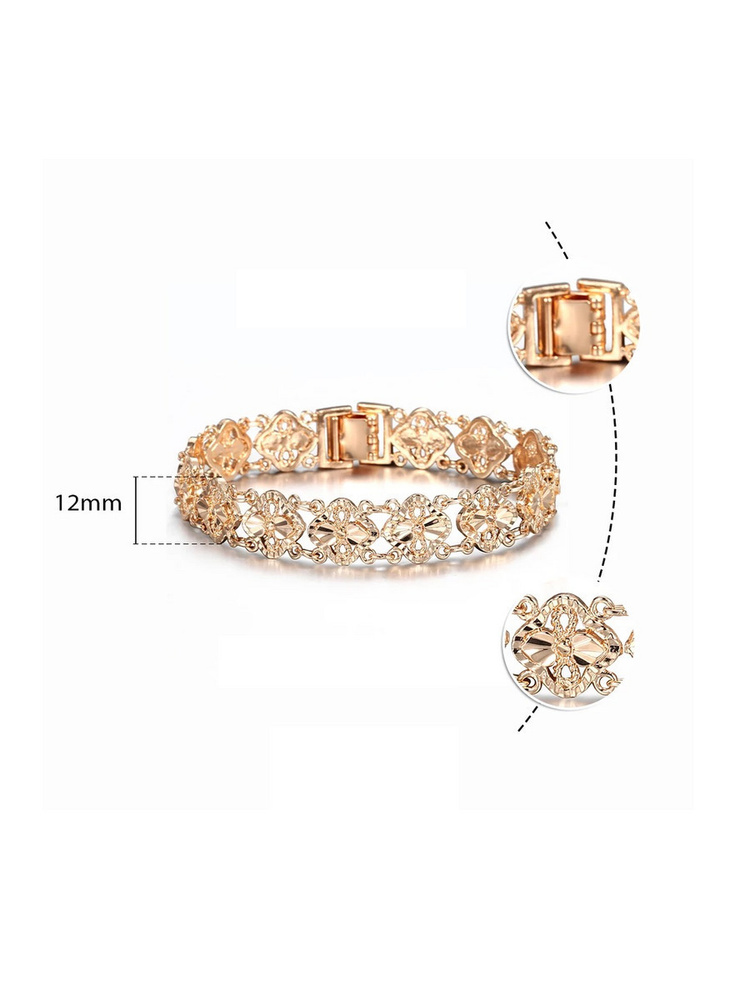 Браслет Baryshnikov на руку широкий / женская бижутерия под золото ...