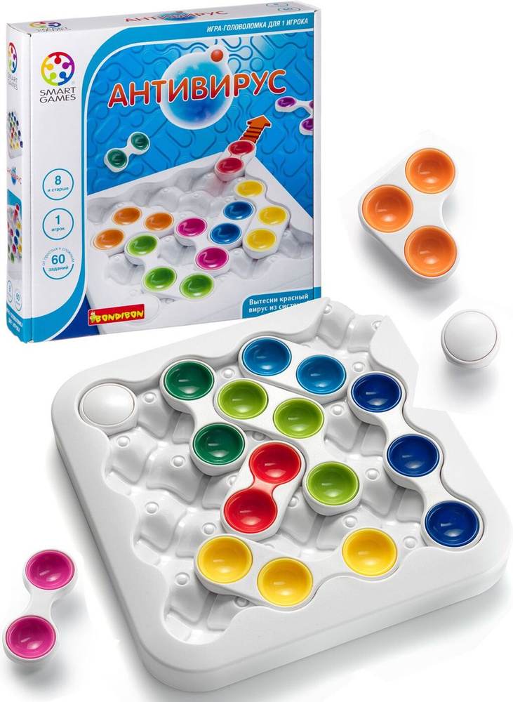 Настольная игра "АнтиВирус" Bondibon логическая развивающая игрушка для ...