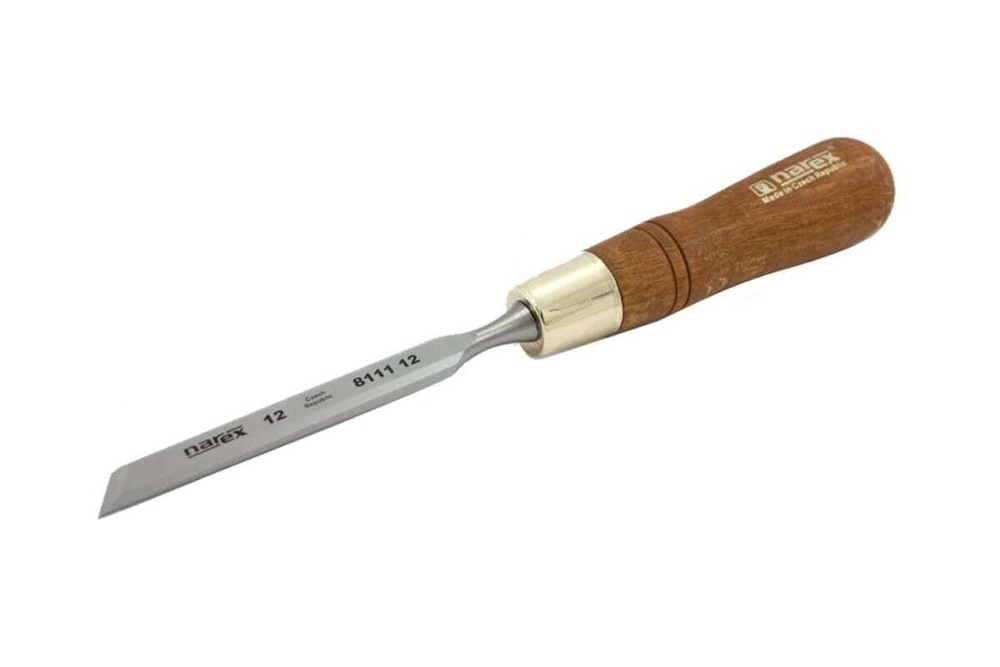 Косая правая стамеска с ручкой NAREX WOOD LINE PLUS 12 мм 811112 #1