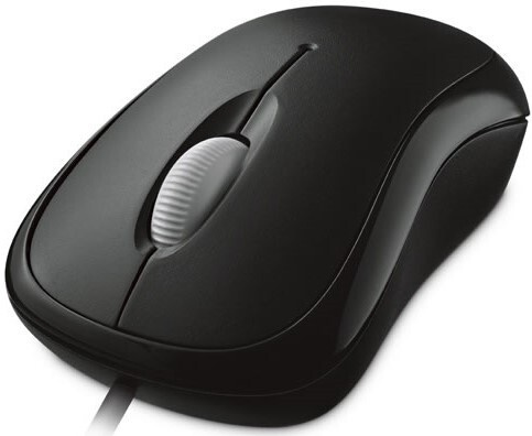 Microsoft Мышь проводная Basic Optical Mouse Black, черный #1