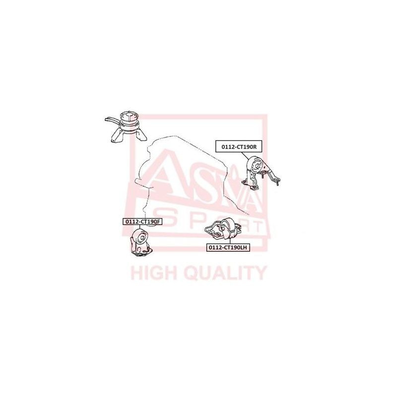 Опора двигателя - ASVA арт. 0112CT190R - купить по выгодной цене в ...