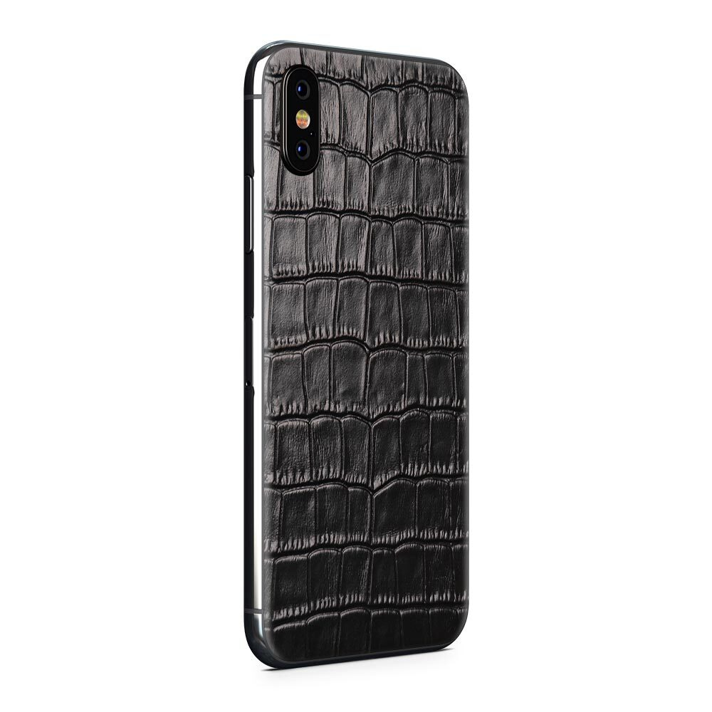 Наклейка Glueskin из натуральной кожи Croco для Apple iPhone Xs Max -  купить с доставкой по выгодным ценам в интернет-магазине OZON (265772763)