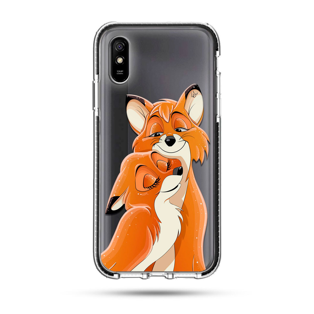 Силиконовый чехол Лисы на Xiaomi Redmi 9A / Сяоми Редми 9А - купить с  доставкой по выгодным ценам в интернет-магазине OZON (275913104)