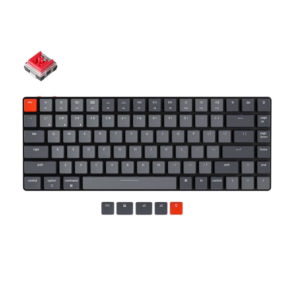 Игровая клавиатура Keychron K3, 84 клавиши, White LED подстветка, Red Switch (K3D1)  #1