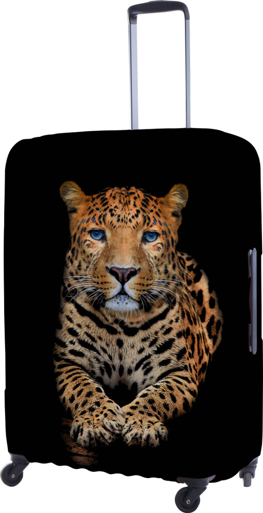 Чехол для чемоданов-15-XL-черный, оранжевый #1