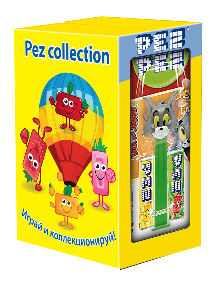 Игрушка с конфетами в ассортименте PEZ Том и Джерри 1+2 - 3 шт - купить ...