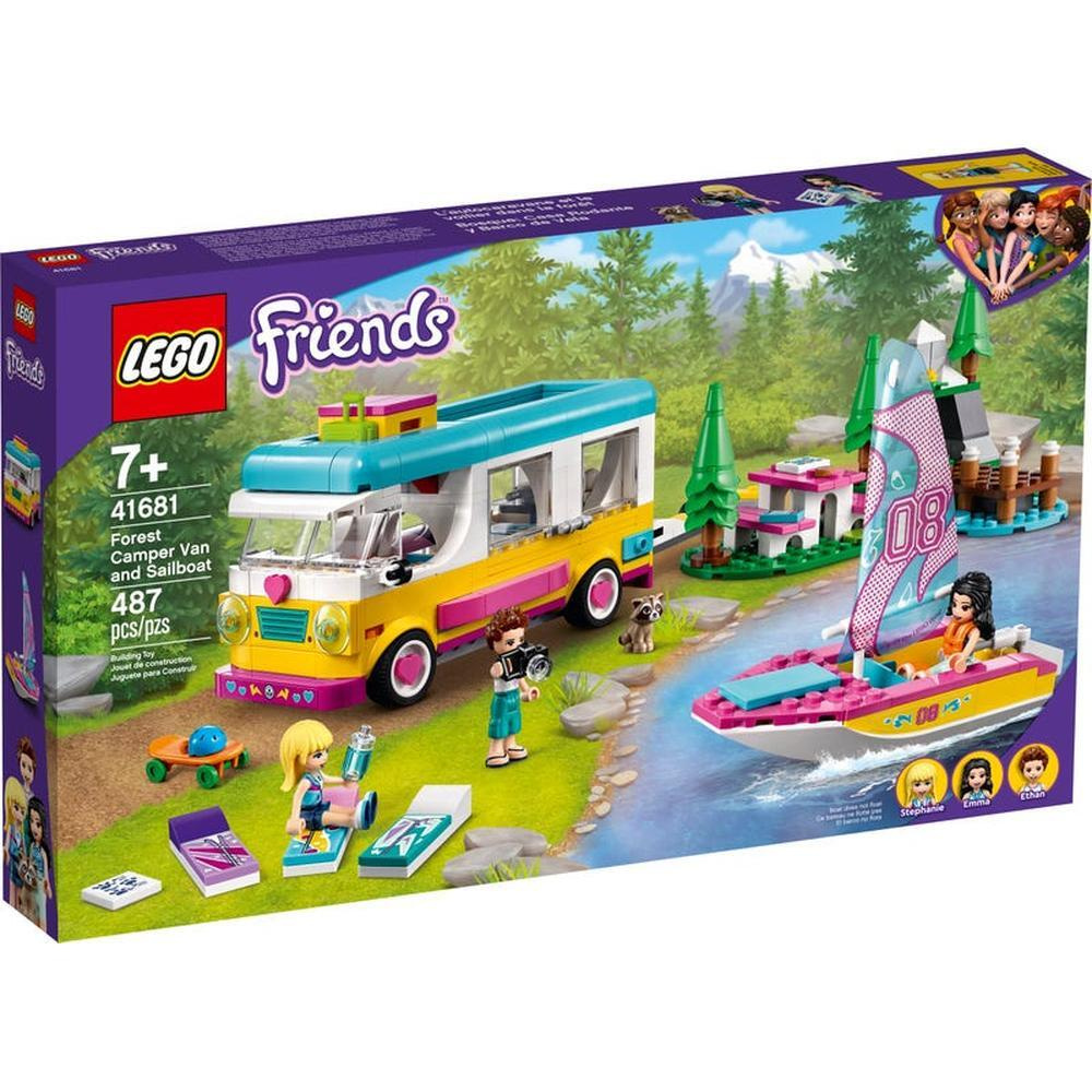 Конструктор LEGO Friends Лесной дом на колесах и парусная лодка 41681 -  купить с доставкой по выгодным ценам в интернет-магазине OZON (825461424)