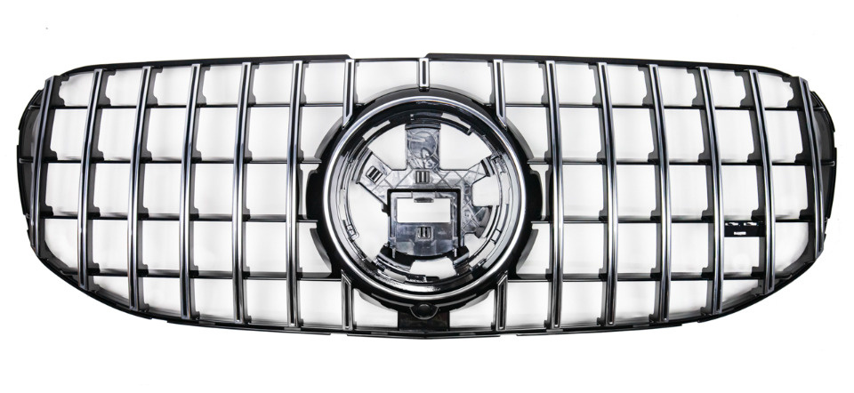 Решетка радиатора Mercedes-Benz GLS X167 2019- н.в. GT Хромированная (с ...