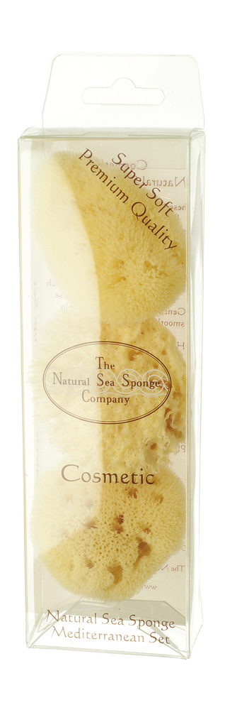 Спонж для тела Hydrea London Cosmetic Natural Sea Sponge Mediterranean Set #1