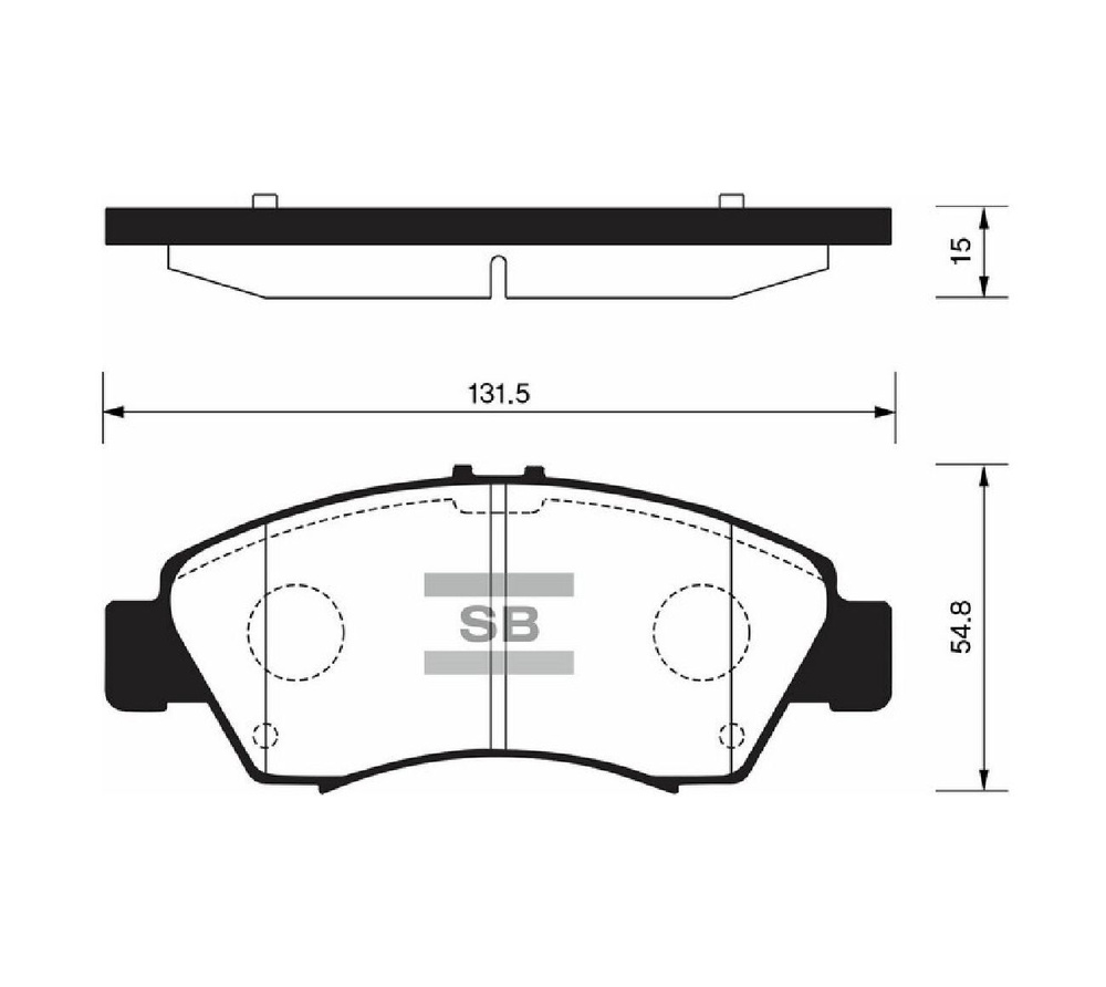 Колодки тормозные (Спереди) Honda Fit 01-07 / Capa 98-02