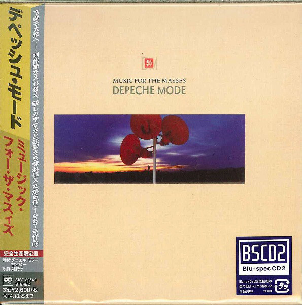 Depeche Mode. Music For The Masses (Blu-specCD2, Paper Sleeve, Japan, Sony Records Int'l, SICP 30540, #1
